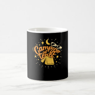 Taza De Café Acampar es en tiendas de campaña
