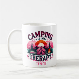 Taza De Café Acampar es mi terapia