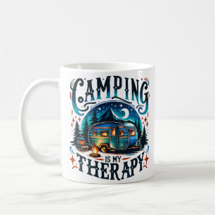Taza De Café Acampar es mi terapia
