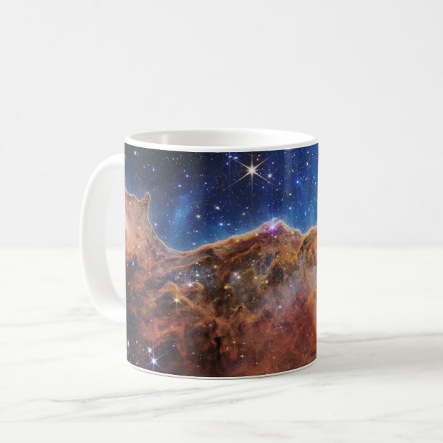 Taza De Café Acantilados cósmicos en la Nebulosa Carina | James (Anverso izquierdo)