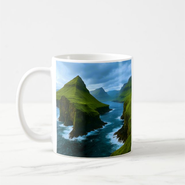 Taza De Café Acantilados marítimos de las Islas Feroe (Izquierda)
