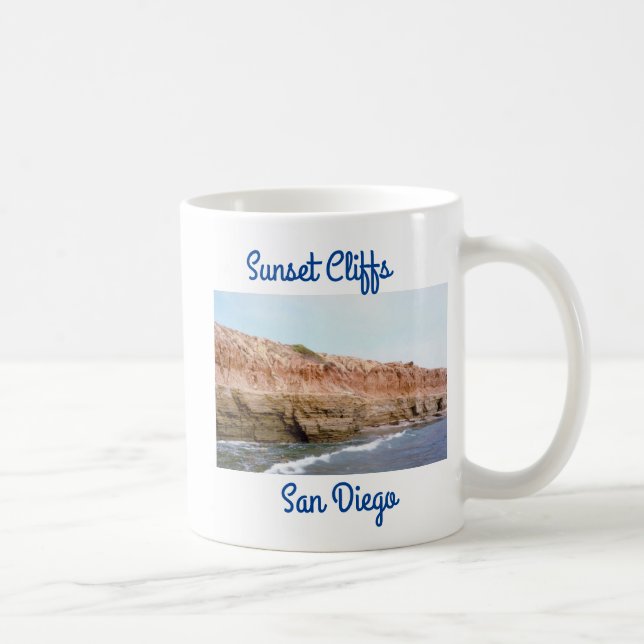 Taza De Café Acantilados Sunset San Diego Mug (Derecha)