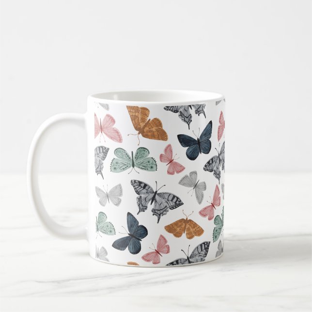 Taza De Café Accesorios de cocina Boho Butterfly (Izquierda)