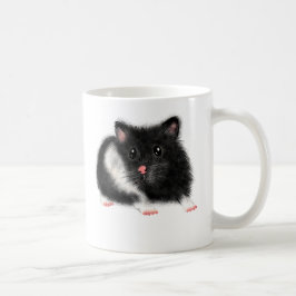 Taza De Café Accesorios de regalo de hámster blanco negro sirio