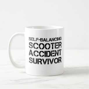 Taza De Café Accidente de Scooter que equilibra a sí mismo