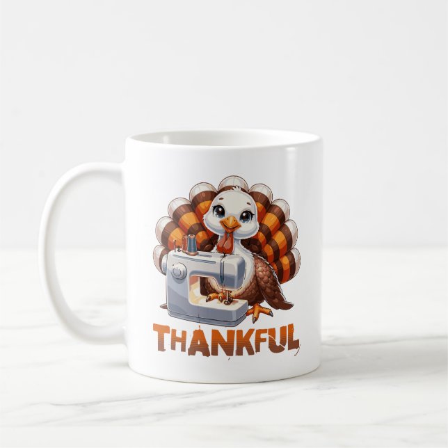 Taza De Café Acción de Gracias Animal Adorable Turquía (Izquierda)