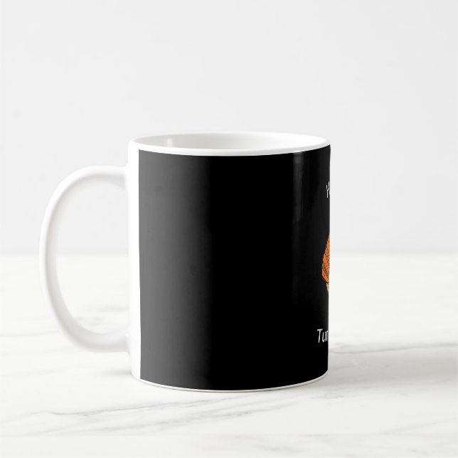 Taza De Café Acción de Gracias (Estilo 2) Camiseta sobredimensi (Izquierda)