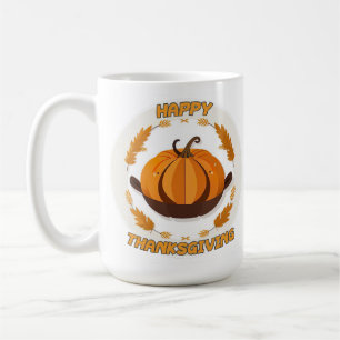 Taza De Café acción de gracias feliz