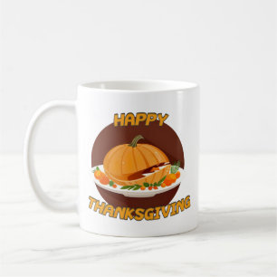 Taza De Café acción de gracias feliz