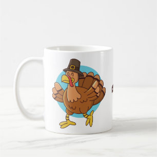 Taza De Café Acción de Gracias Turquía nombre de costumbre mugs