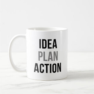 Taza De Café Acción del Plan Idea