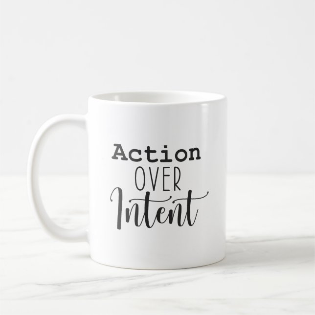 Taza De Café Acción sobre intención - Gimnasio, Éxito, agitació (Izquierda)