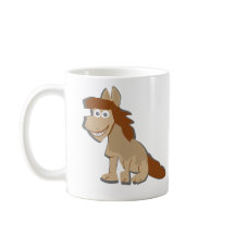 Taza de café accionada caballo