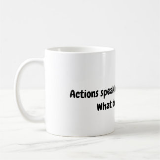 Taza De Café Acciones Proverb Mug