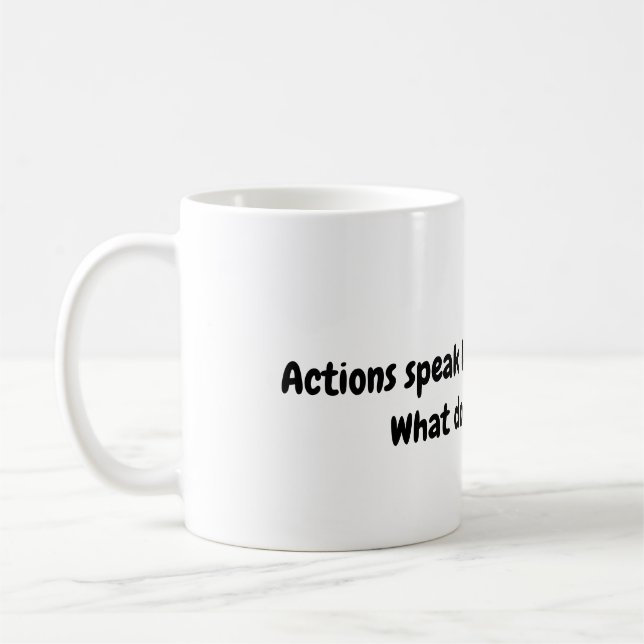 Taza De Café Acciones Proverb Mug (Izquierda)