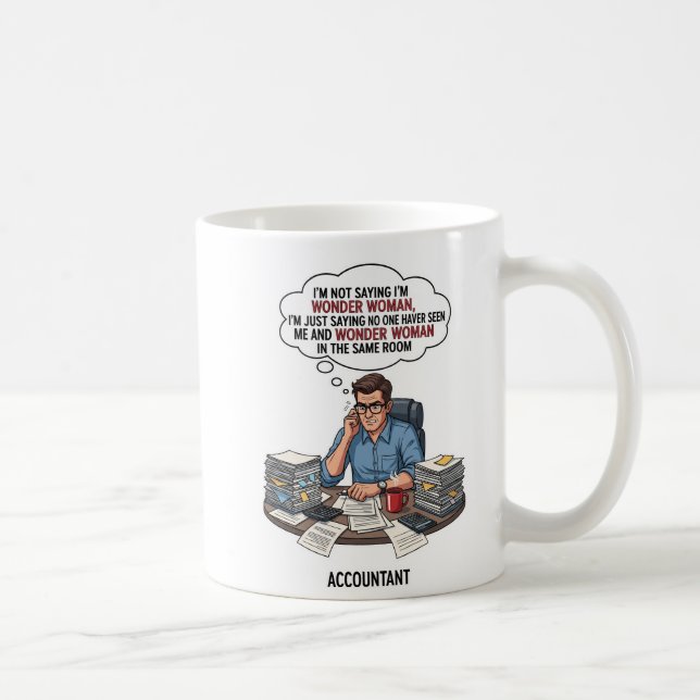 Taza De Café Accountant Life Essentials – Professional Finance  (Derecha)