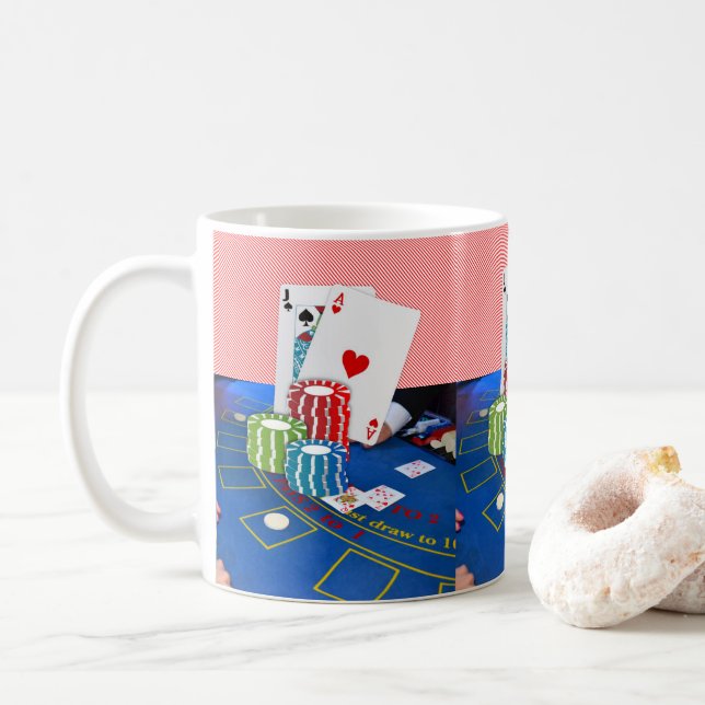 Taza De Café Ace Card Mug (Con donut)