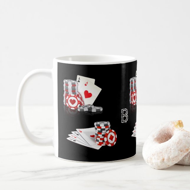 Taza De Café Ace Cards Mug (Con donut)