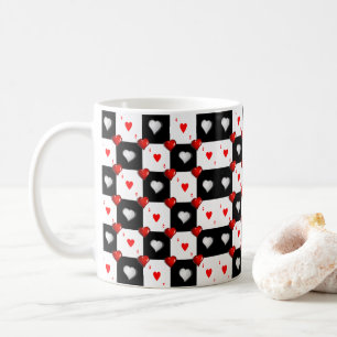 Taza De Café Ace Red Hearts Mug