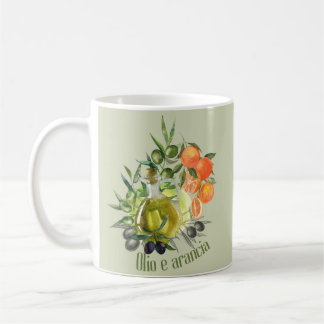 Taza De Café Aceite de oliva y Naranja: