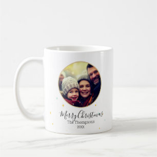 Taza De Café acento de adorno festivo del marco de la foto del 