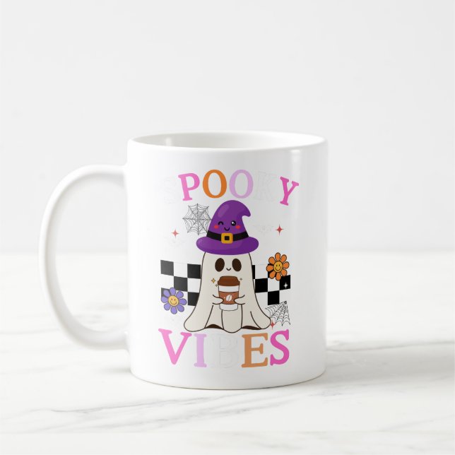 Taza De Café *Acepta las vibraciones fantasmales: Tee de octubr (Izquierda)