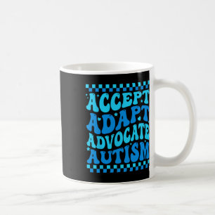 Taza De Café Aceptar Adaptación Defender Autismo Conciencia Mes