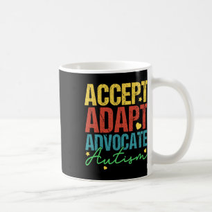 Taza De Café Aceptar Adaptación Defender Autismo Conciencia Mes