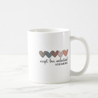 Taza De Café Aceptar amor Entender la conciencia del autismo