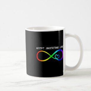 Taza De Café Aceptar Comprender el amor Corazón Infinito Consci