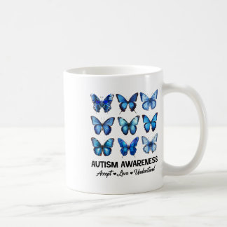Taza De Café Aceptar entender el amor autismo conciencia maripo