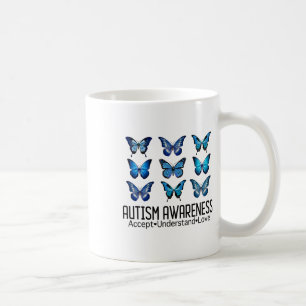 Taza De Café Aceptar entender el amor autismo conciencia maripo