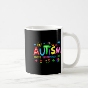 Taza De Café Aceptar entender el amor rompecabezas del día de l