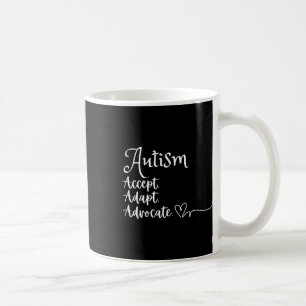 Taza De Café Aceptar un autismo de defensa adaptable apoyar un 