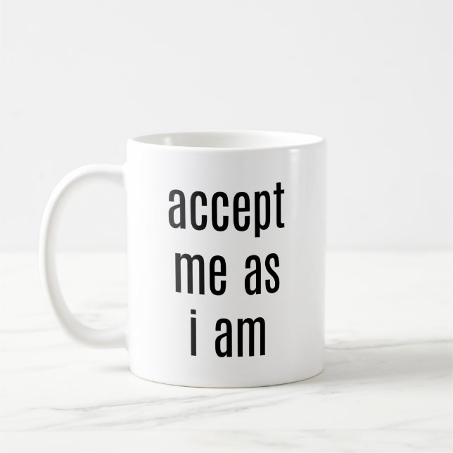 Taza De Café Acepto Como Mug (Izquierda)