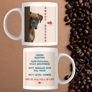Taza De Café Acerca de los Boxers Gracioso y Amante Diseño de C