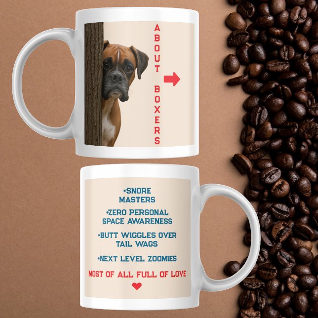 Taza De Café Acerca de los Boxers Gracioso y Amante Diseño de C (Subido por el creador)