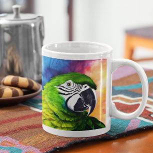 Taza De Café Acercar los loros generados por IA Cute