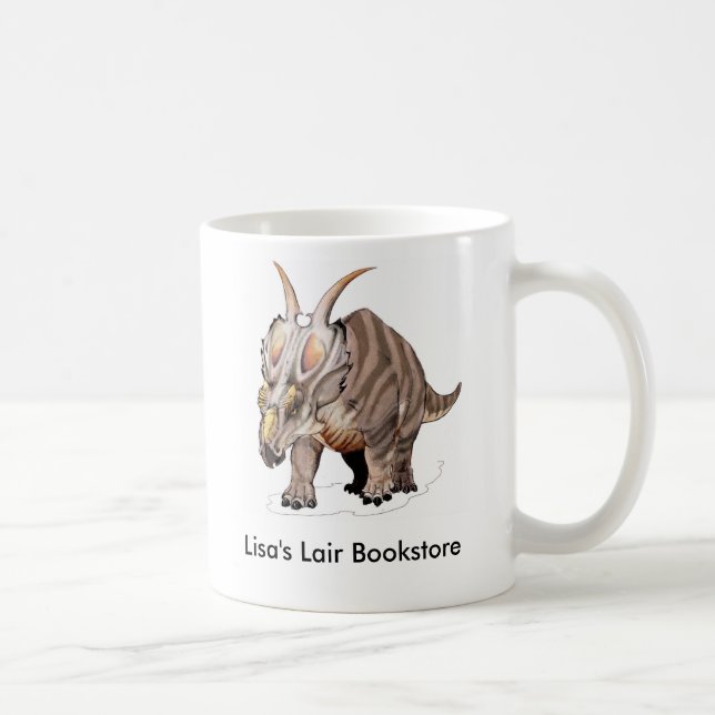 Taza De Café Achelousaurus - promo cretáceo del dinosaurio (Derecha)