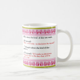 Taza De Café ACIM Daily Rules for Decisions mug