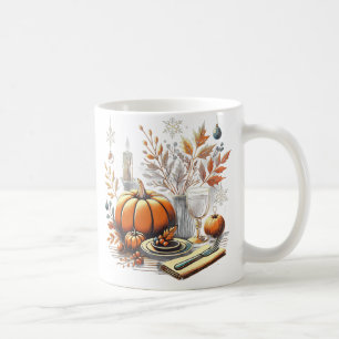 Taza De Café Acogedor Día de Acción de Gracias a la decoración 