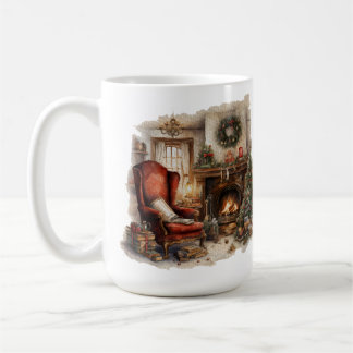 Taza De Café Acogedor hogar navidad 15 oz Classic Mug
