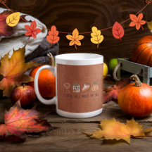Acogedor tema del otoño otoño Mug