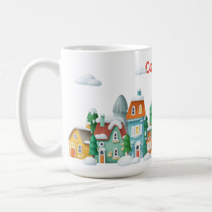 Taza De Café Acogedora villa de invierno - Snowy Holiday Scene