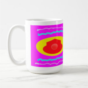 Taza De Café Acogida en casa con amor, gran rosa y amarillo bri