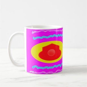 Taza De Café Acogida en casa con amor, gran rosa y amarillo bri