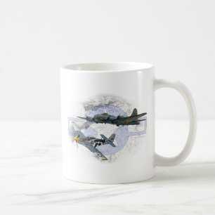 Taza De Café Acompañamiento del vuelo del mustango P-51