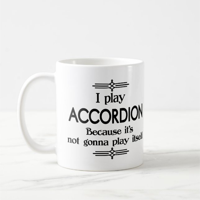 Taza De Café Acordeón - Tómense música divertida Deco (Izquierda)