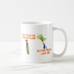 Taza De Café Acosador del apio y guisantes del bonito