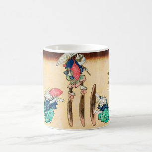 Taza De Café Acrobat Cat, Hiroshige, Ukiyo-e